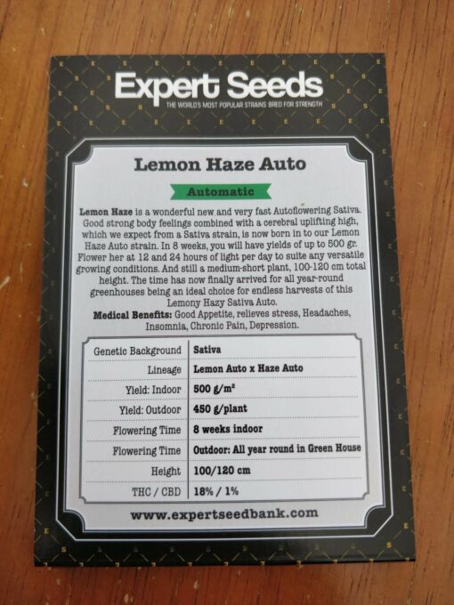 Lemon Haze Auto Expert Seeds Cannabis Seeds